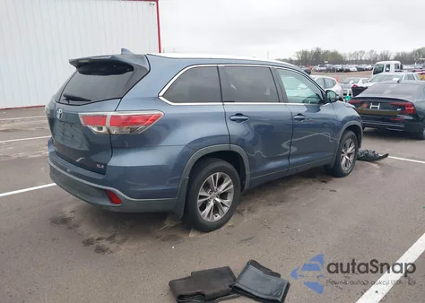 2014 Toyota Highlander Xle V6 from USA, damaged, VIN 5TDKKRFH4ES014489